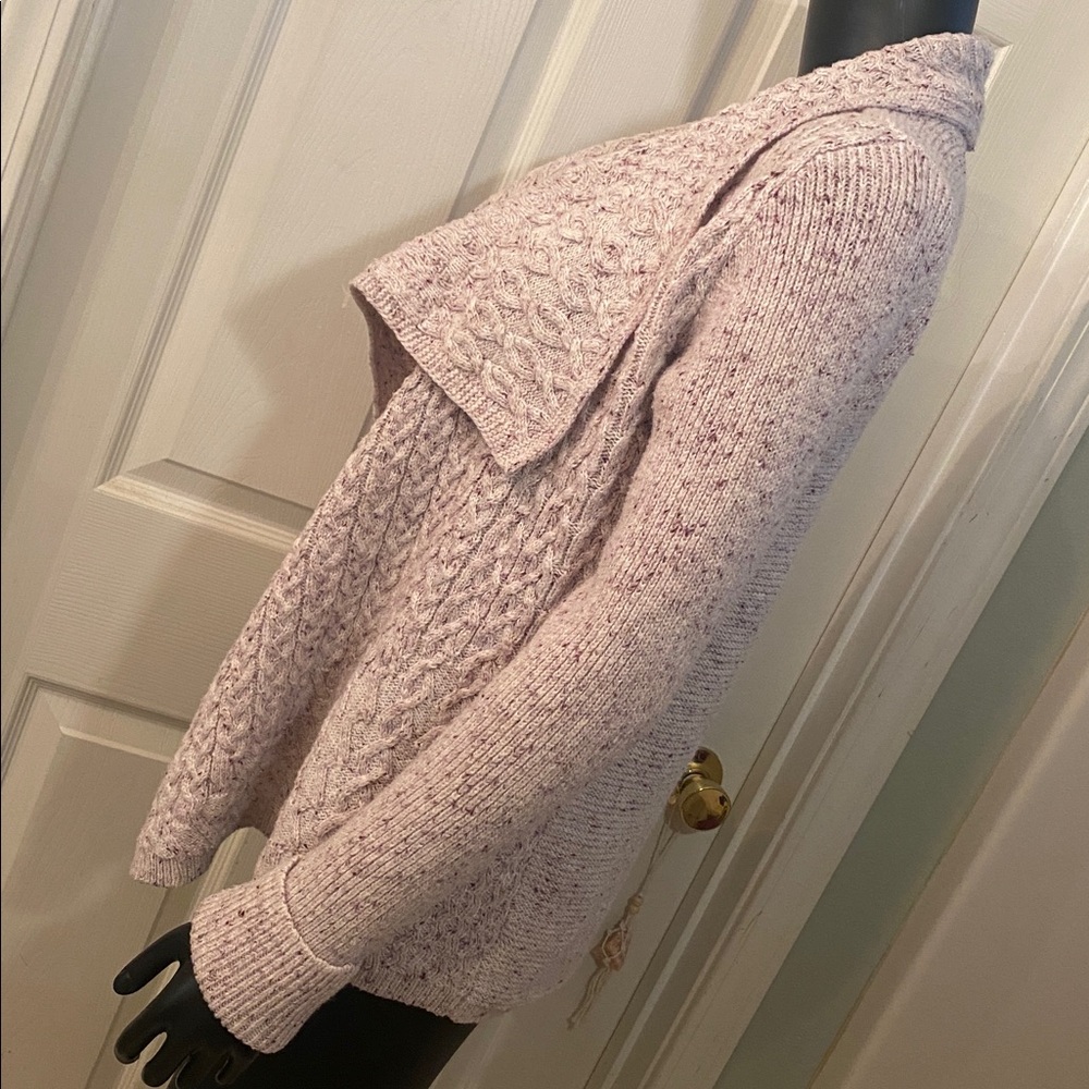 Knox Rose Women's Light Pink Purple Cardigan Sweater - Picture 5 of 10